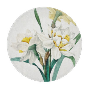 Double Daffodil, Pierre-Joseph Redouté, 1827 Cutting Board