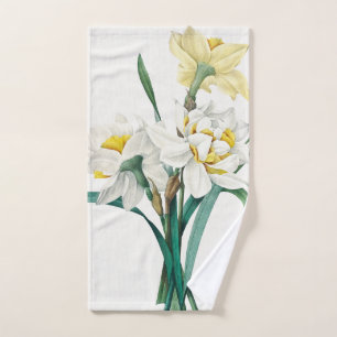 Double Daffodil,  Pierre-Joseph Redouté, 1827 Hand Towel