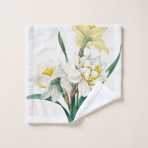 Double Daffodil,  Pierre-Joseph Redouté, 1827 Wash Cloth