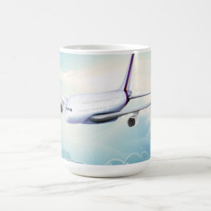 Double Deck Jet Airliner Coffee Mug