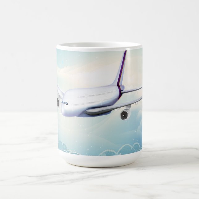 Double Deck Jet Airliner Coffee Mug (Center)
