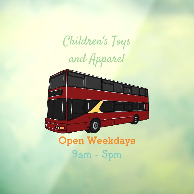 Double-decker bus cartoon illustration (Sheet 3)