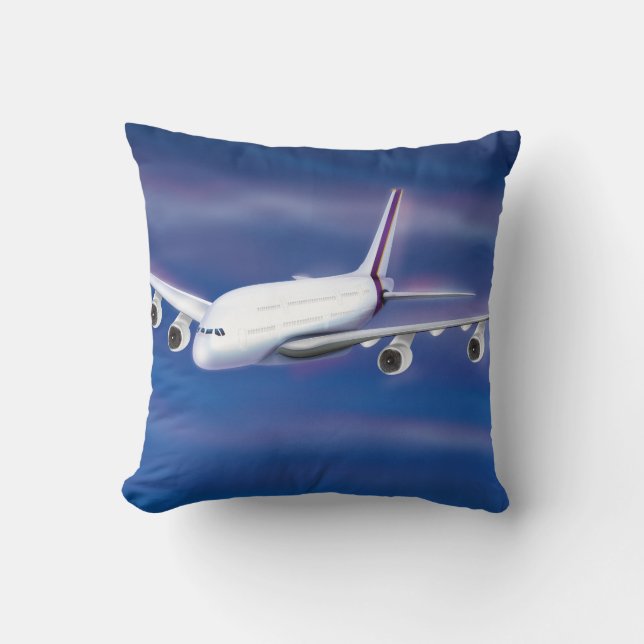 Double Decker Commercial Aeroplane Cushion (Front)