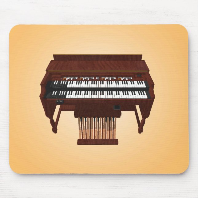 Double Decker Organ: 3D Model: Mousepad (Front)