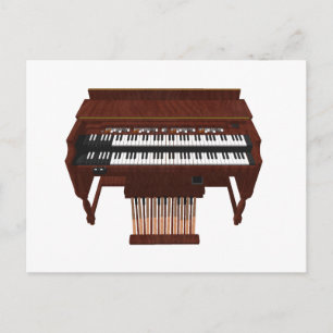 Double Decker Organ: 3D Model: Postcard