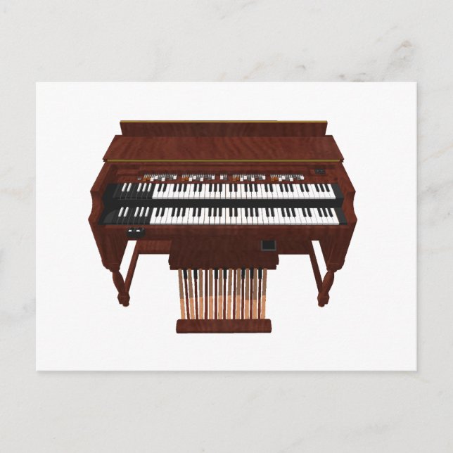 Double Decker Organ: 3D Model: Postcard (Front)