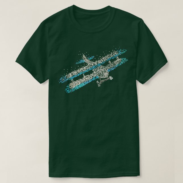 Double decker Plane Plane Model Flight T-Shirt (Design Front)