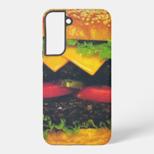 Double Deluxe Hamburger with Cheese Samsung Galaxy Case