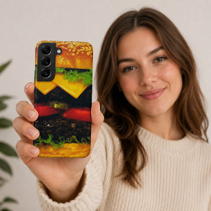 Double Deluxe Hamburger with Cheese Samsung Galaxy Case