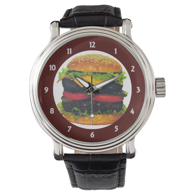 Double Deluxe Hamburger with Cheese Watch (Front)
