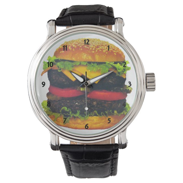 Double Deluxe Hamburger with Cheese Watch (Front)