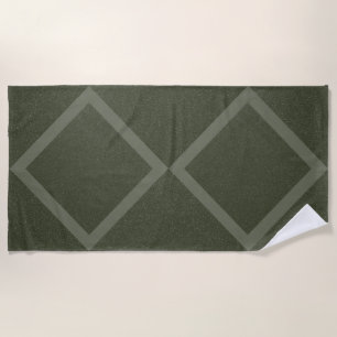 Double Diamond Moss Green Towel – Customisable