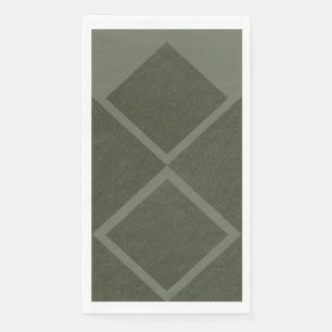 Double Diamond Napkin – Moss Green Minimalism