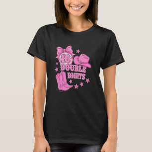 Double Digits 10 Year Old Girl Birthday Cowgirl 10 T-Shirt