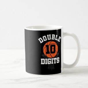 Double Digits Birthday Decorations Boy 10th Basket Coffee Mug