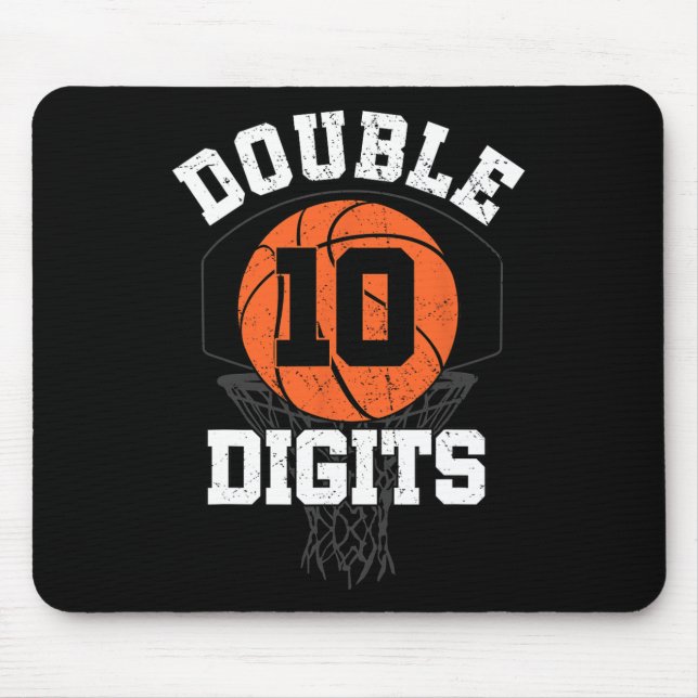 Double Digits Birthday Decorations Boy 10th Basket Mouse Pad (Front)