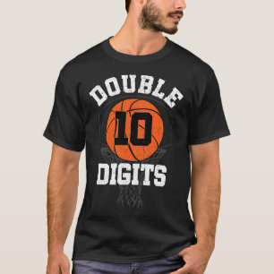 Double Digits Birthday Decorations Boy 10th Bysket T-Shirt