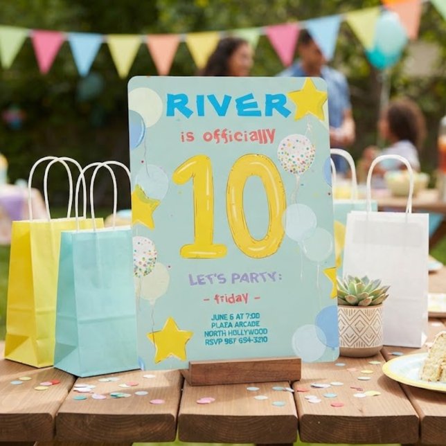 Double Digits Celebration Bash Invitation (Creator Uploaded)