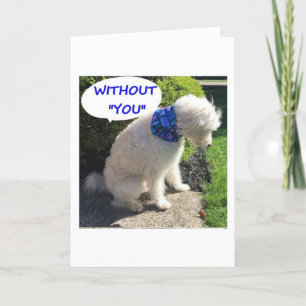 DOUBLE DOODLE "WITHOUT YOU I'M BLUE!" HOLIDAY CARD