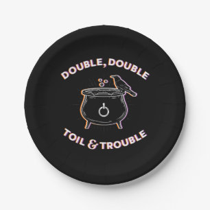 Double Double Toil & Trouble Paper Plates