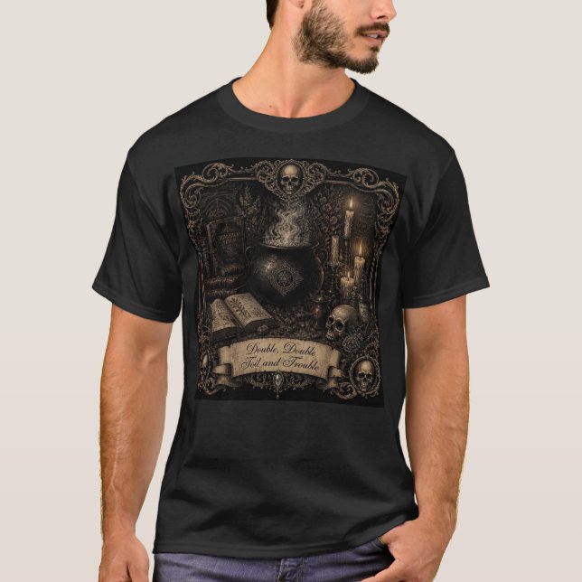 Double Double Witch Cauldron T-Shirt (Front)