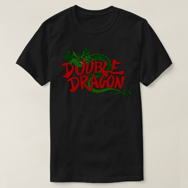 Double dragon distressed T-Shirt (Design Front)