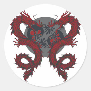 Double Dragon Sticker