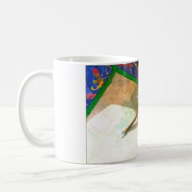 Double dragonfly coffee mug (Left)