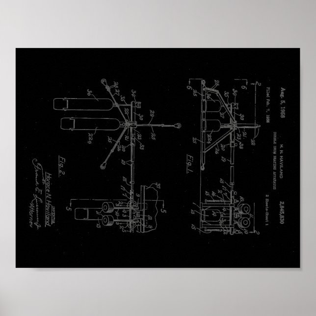 Double Drum Beating Apparatus Poster (Front)