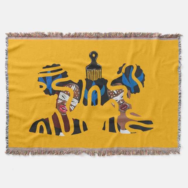 Double Dutch Throw Blanket (Front)