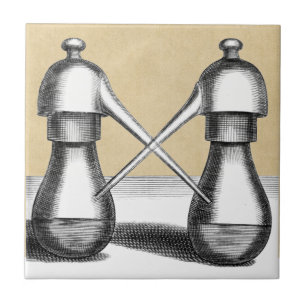 Double Eagle Alchemy Laboratory Flask Ceramic Tile