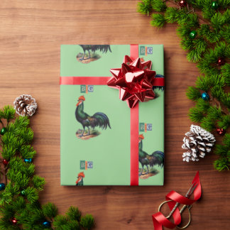 Double entendre banter Big cockerel Wrapping Pape Wrapping Paper
