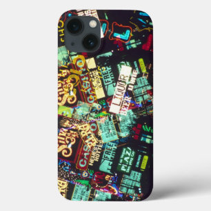 Double exposure, casino signs, Las Vegas, iPhone 13 Case