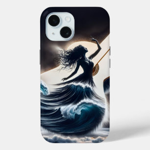 Double Exposure Guitar Dancer iPhone 15 Case