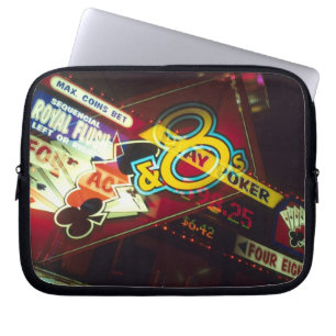 Double exposure, interior Casino, Las Vegas, Laptop Sleeve