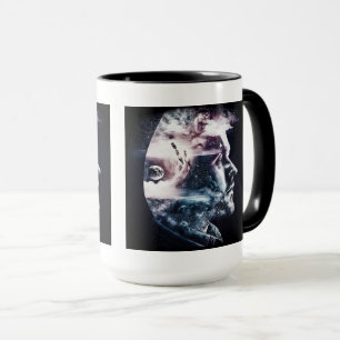 Double Exposure Man Combo Mug, 15 oz  Mug