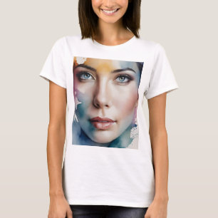 Double exposure woman art T-Shirt