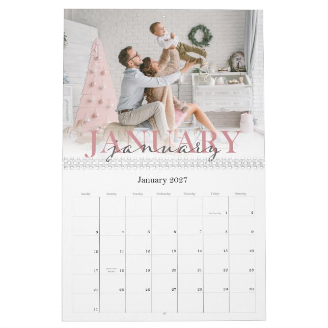 Double Font | 2026 Photo Calendar (Jan 2027)