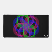 Double Geometric Loop Mesh Mouse Pad Mat