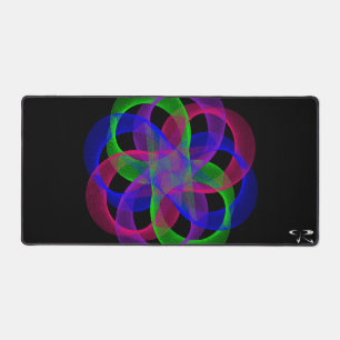 Double Geometric Loop Mesh Mouse Pad Mat