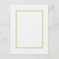 Double Gold Metallic Border on Bubbly White