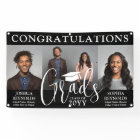 Double Graduation 3 Photo Black White Joint Party