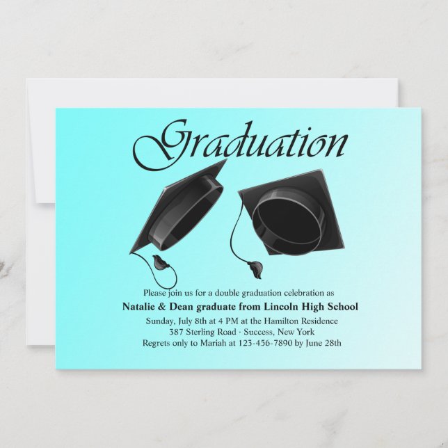 Double Graduation Invitation (Front)