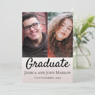 Double Graduation Party Invitations