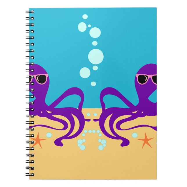 Double Groovy Octopus Notebook (Front)