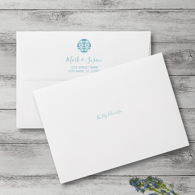 Double Happiness Chinese Wedding Invitation Envelope (Creator Uploaded)