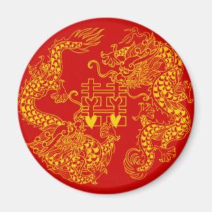 Double Happiness Magnet