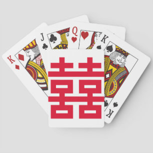 Double Happiness Playing Cards