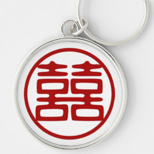 Double Happiness • Round Key Ring