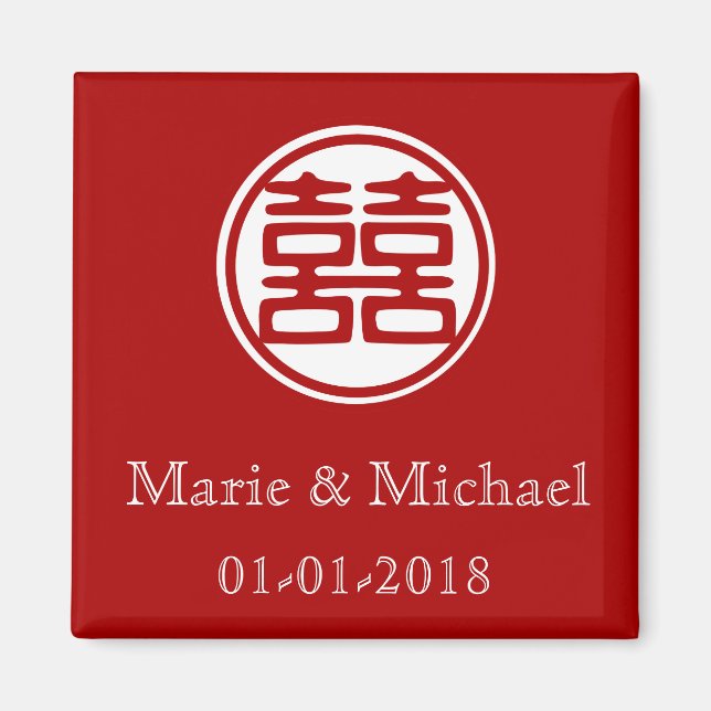 Double Happiness • Round Magnet (Front)